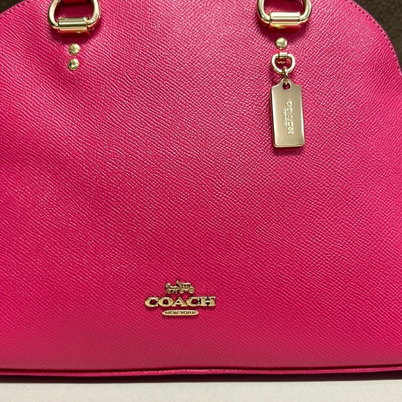 🔥🔥🔥NWT Coach Katy Pink Thick Strap Satchel Bag - Picture 3 of 12